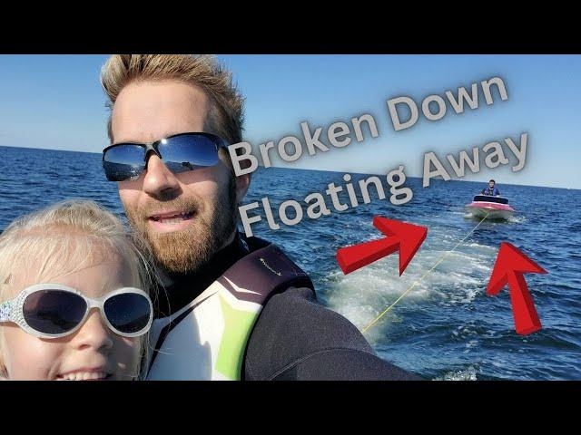 Rescued Man Small Boat Stuck At Sea Broke Down #shorts #rescue #Kawasaki #jetski #rescueboat