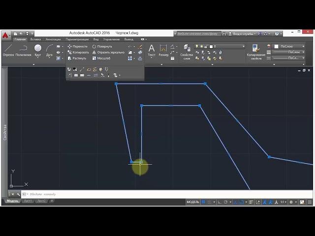 13. Редактирование полилинии и сплайна (AutoCad)