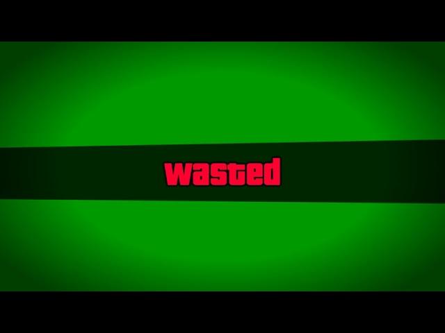 Футажи для видеомонтажа ГТА 5 Потрачено GTA 5 Wasted green screen Chroma key