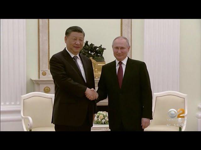 China's president begins high-profile trip to Russia