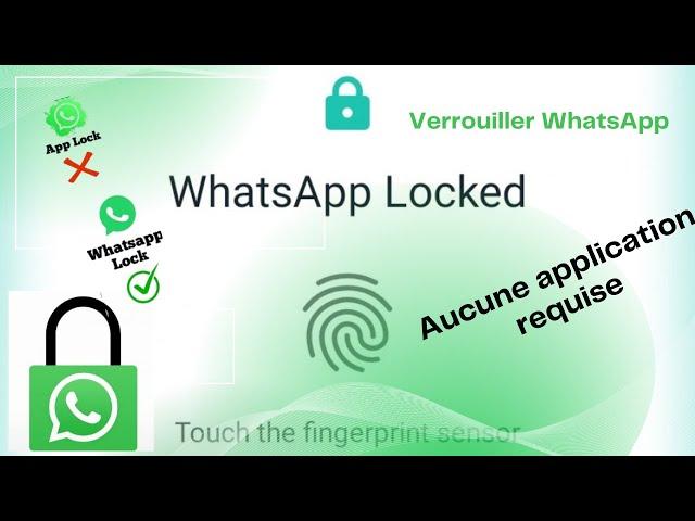 Comment verrouiller WhatsApp sans aucune application | Verrouillage WhatsApp