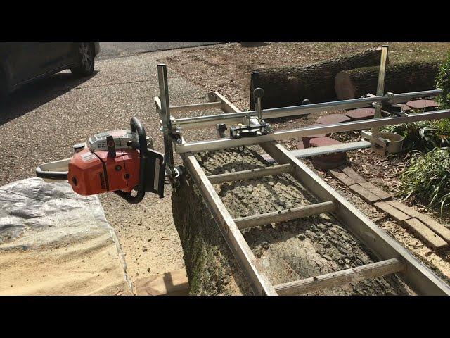 Chainsaw Milling: First Cut  Quick Tip | Making the First Cut Accurate