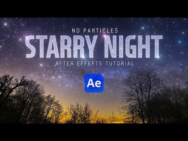 After Effects Quick Tip Twinkling Star Easy Tutorial l 밤하늘 반짝이는 별