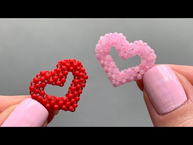 ️ Easy Beaded Heart Craft with a Hole Tutorial 