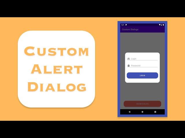 ️ Красивый диалог - Custom Alert Dialog | Java/Android Studio 