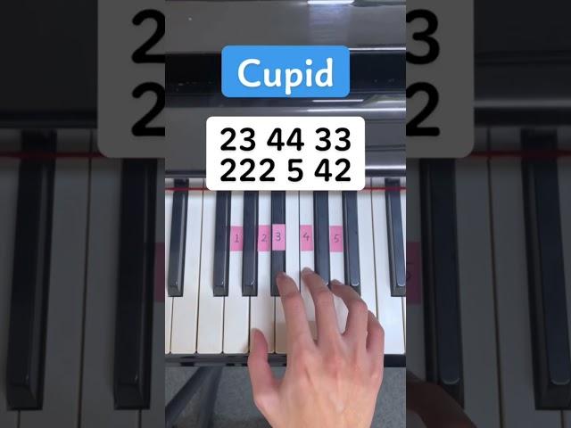 Cupid (Piano Tutorial) #TikTok