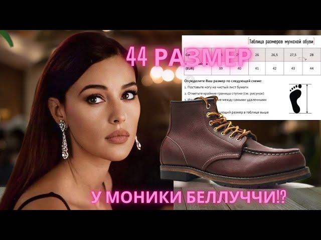 44 размер обуви у Моники Беллуччи