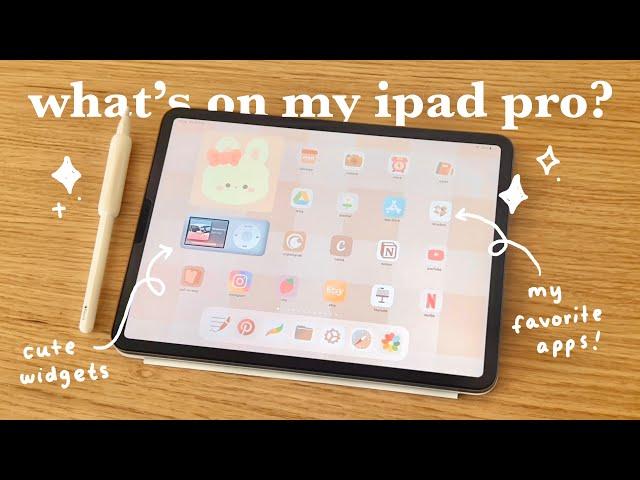 what's on my iPad pro? | aesthetic ipad tour with widget and app recommendations!