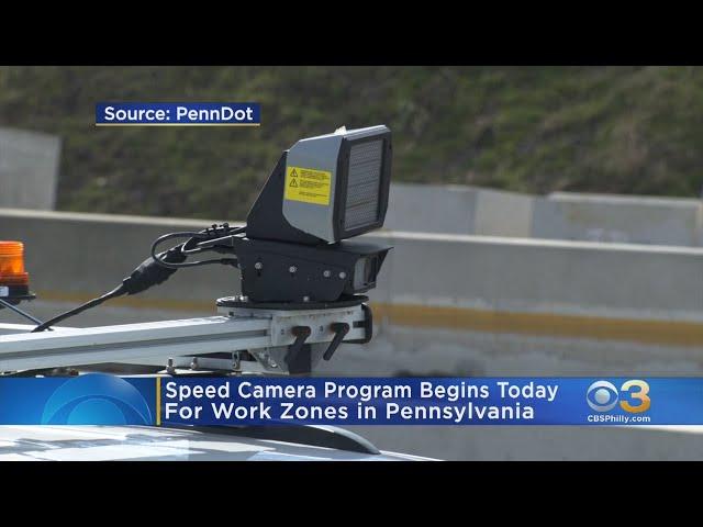 Speed Camera Program Begins For Work Zones In Pennsylvania