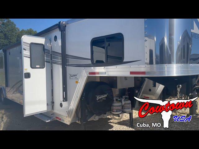 2023 Merhow 8316 3-Horse Trailer with Extended  9' Slide
