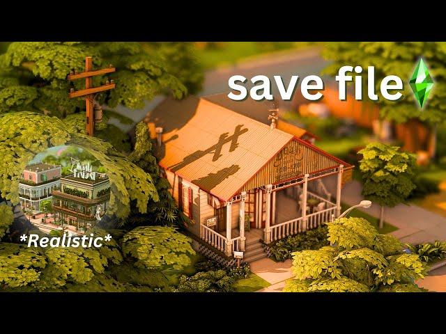 MUST HAVE REALISTIC Sims 4 Save file with culture, lore, backstories | SIMS 4 SAVE FILE REVIEW