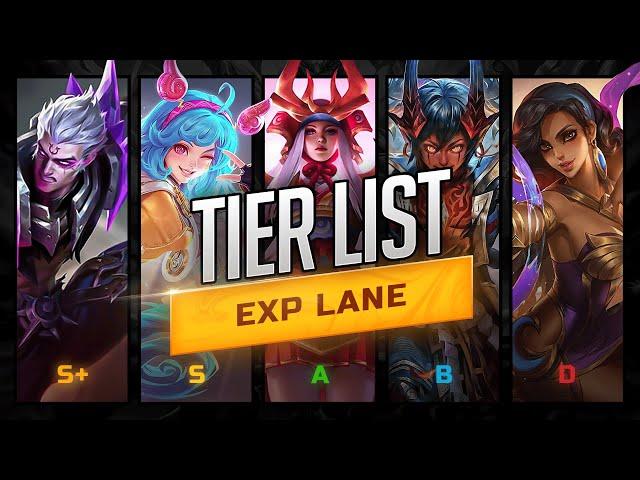 Best EXP LANE Heroes TIER LIST + Updated Item & Emblem Builds
