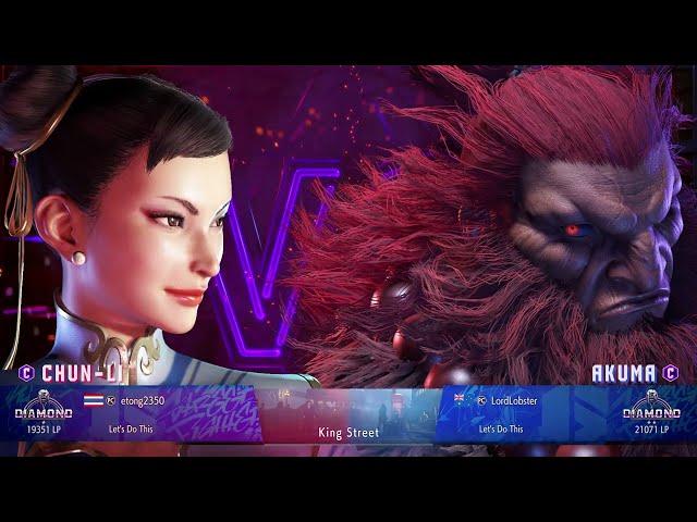 Street Fighter 6 - Chun Li vs Ryu, Akuma