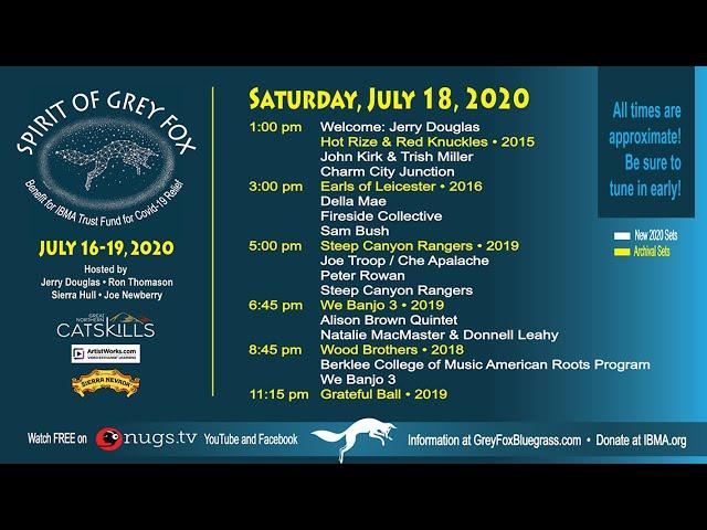 Grey Fox Bluegrass Festival: Spirit of Grey Fox 7/18/2020