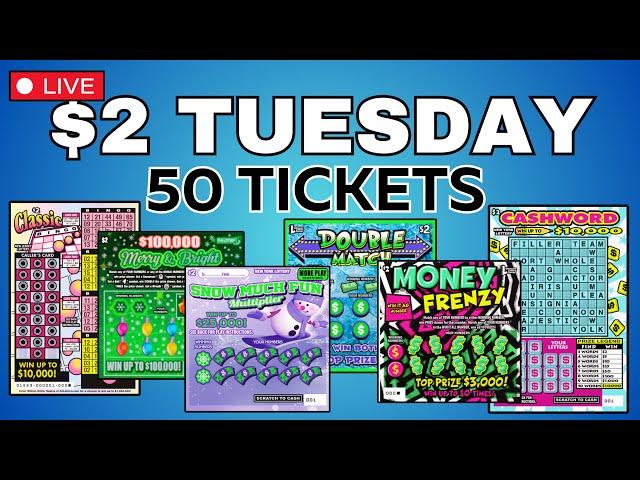 WEEKLY SERIES: $2 TUESDAYSCRATCH OFF LOTTERY TICKETS FROM MULTIPLE STATES