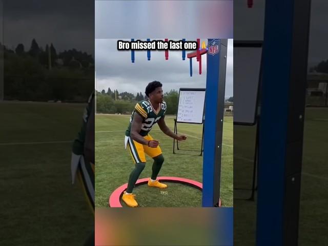 Bro came so close to having a perfect flag reaction test  #shorts #nfl