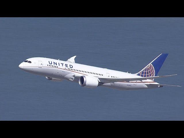 United Airlines Boeing 787-8 Dreamliner N20904 Takeoff SFO