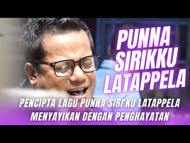 Pencipta lagu Punna Siri'ku Latappela menyayikan dengan penghayatan / LIVE Maricayya Kab Bantaeng