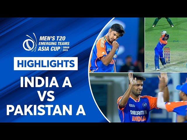 #INDvPAK Highlights: Kamboj (3/33) shines as IND A won by 7 runs  PAK A | #EmergingAsiaCupOnStar