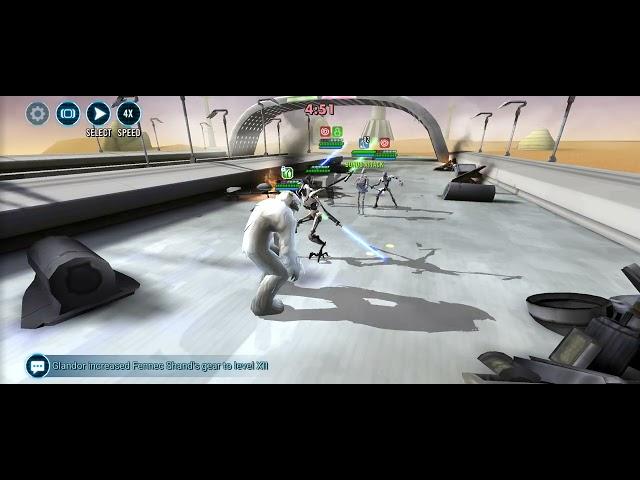 Omi Wampa obliterates General Grievous - 5v5 GAC Solo - Star Wars Galaxy of Heroes (swgoh)