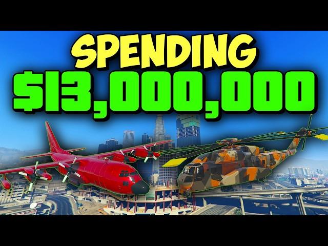 I Spent $13 Million in GTA Online Oscar Guzman Flies Again DLC | GTA Online NEW DLC Spending Spree