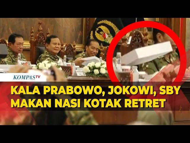 Kala Presiden Prabowo, Jokowi, SBY, hingga Kepala Daerah Makan Nasi Kotak saat Retret Akmil Magelang