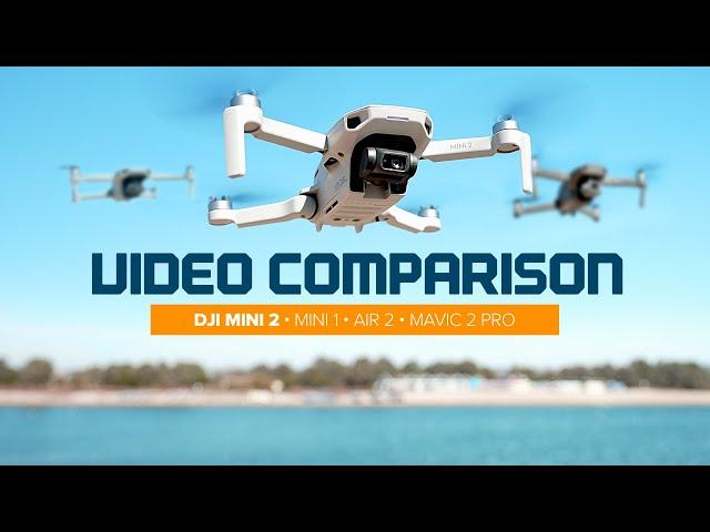 DJI Mini 2 Video Comparison vs Mavic Mini 1, Mavic Air 2 and Mavic 2 Pro