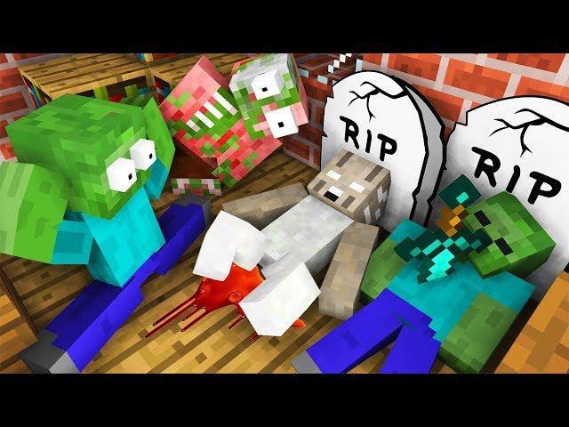 Monster School : RIP GRANNY AND ZOMBIE Horror Game Challenge - Minecraft Animation