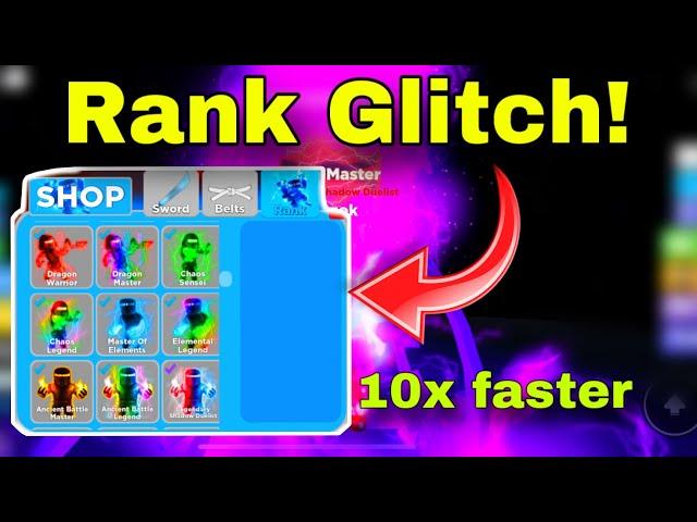 (WORKING) How to Rank Glitch in Ninja Legend 2023* ~ Roblox