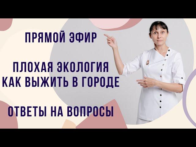 Прямой эфир Плохая экология Как выжить в городе Ответы на вопросы 27.11.2021