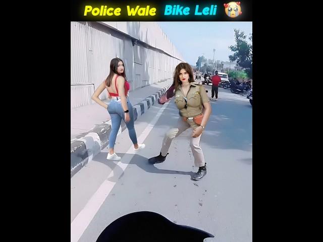 Cute Police Girl  Crazy Police Without Helmet | Chalan Kato | Super Bike Zx10r