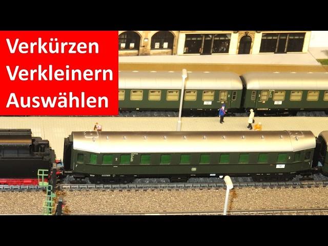 Kein Platz? Verkürzen - verkleinern - auswählen