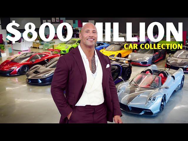 Inside Dwayne 'The Rock' Johnson $800 Million Garage | @therock Car Collection