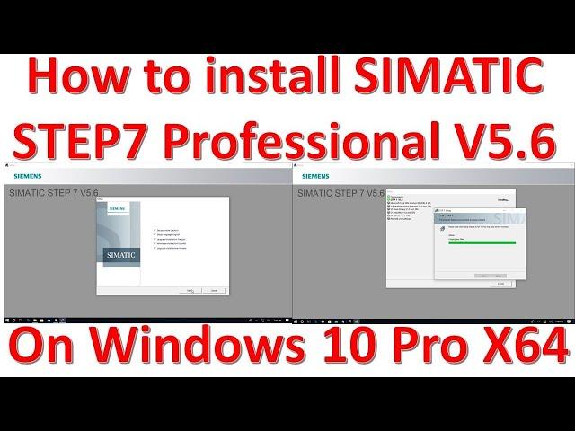 Simatic Manager Step 7 v5 6 Installation on windows 10