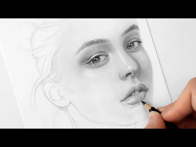 How to draw a face for beginners from sketch to finish | Emmy Kalia