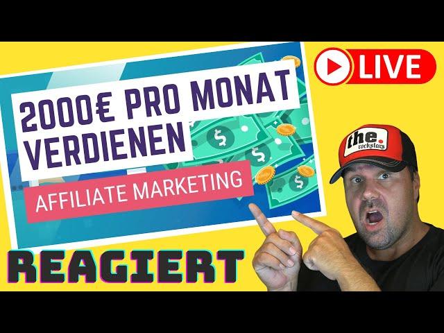 Affiliate Marketing: 2000€ JEDEN MONAT verdienen mit 1 Produkt (NEUE METHODE) [Reaction]