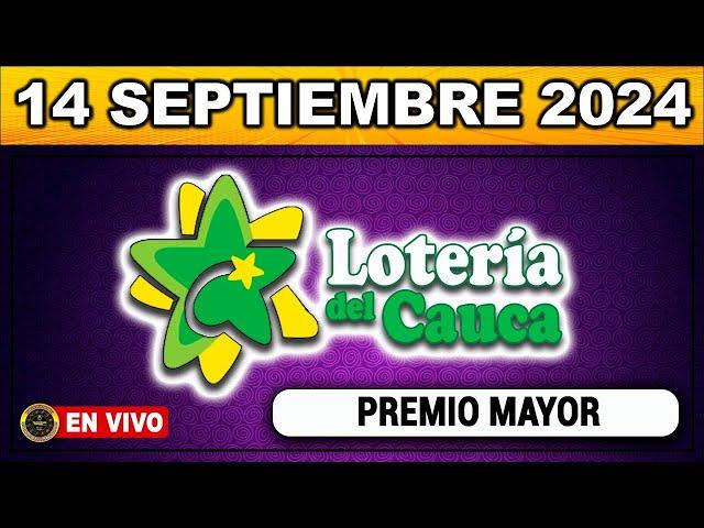 Resultado LOTERIA DEL CAUCA SÁBADO 14 de septiembre 2024 #loteria #loteriadelcauca