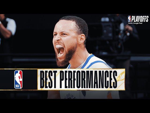 STEPH CURRYS CAREER BEST PLAYOFF PERFORMANCES 