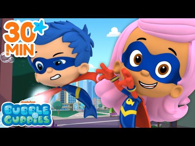 Action Packed Moments with Gil and Molly!  30 Minute Compilation | Bubble Guppies