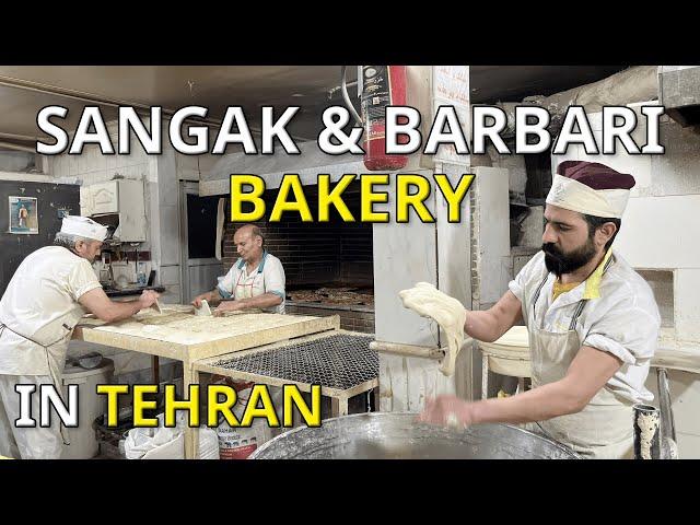 Baking Bread | Baking Iranian Sangak and Barbari Bread by a 30-Year Experienced Artisan