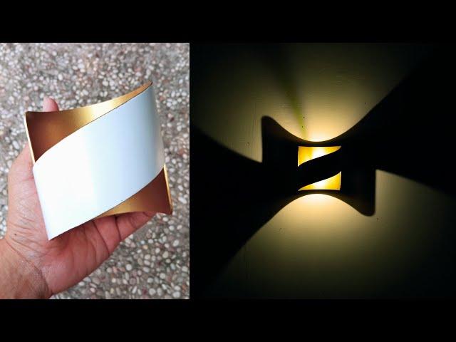 Simple Wall Lamp from PVC Pipe | Modern Lighting Ideas | DIY Crafts