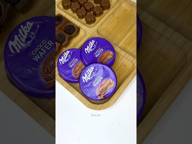 Filling platter with Milka sweets | Milka platter | satisfying