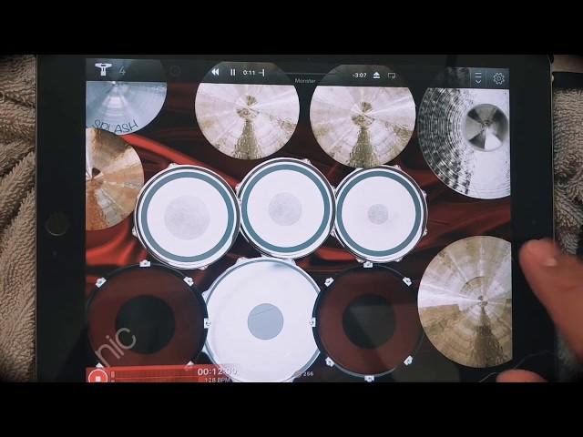 Paramore - Monster (iPad live drum cover - Drums XD app)