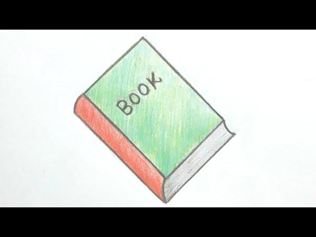 How to draw a book step by step very easy/simple book drawing/किताब का चित्र/sanjay singh drawing