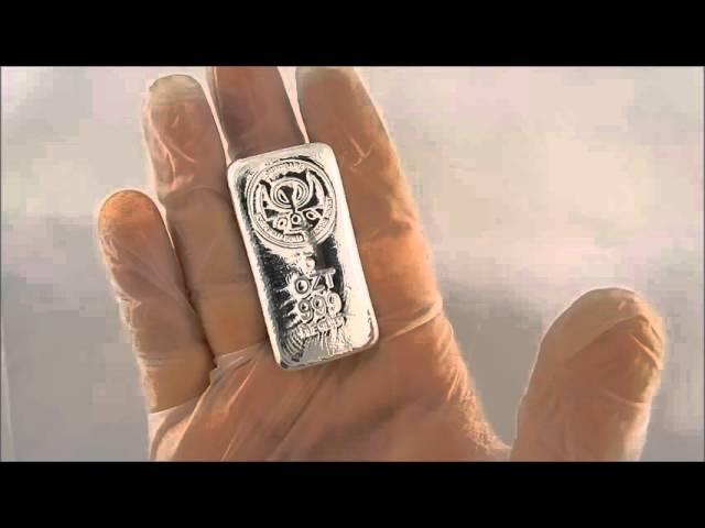 5 oz Hand Poured Silver Bar "Brick" by ShinyBars