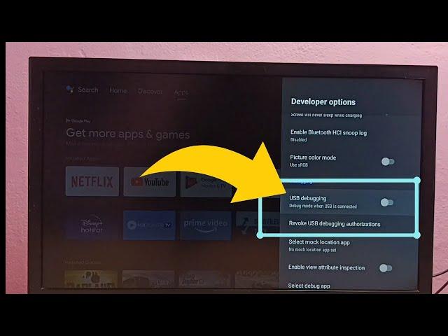 SONY Android TV : How to Enable or Disable USB Debugging Mode