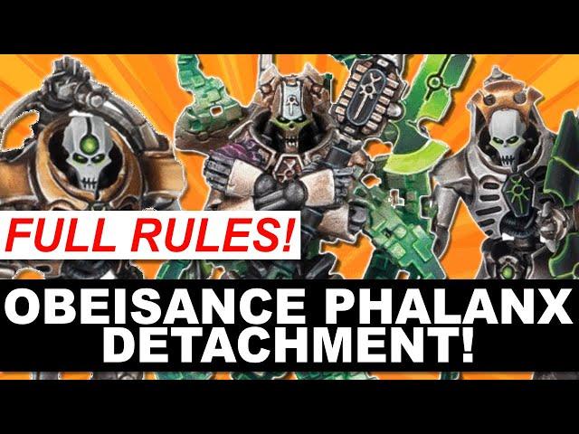 Necrons Obeisance Phalanx Detachment - What are the rules?!?