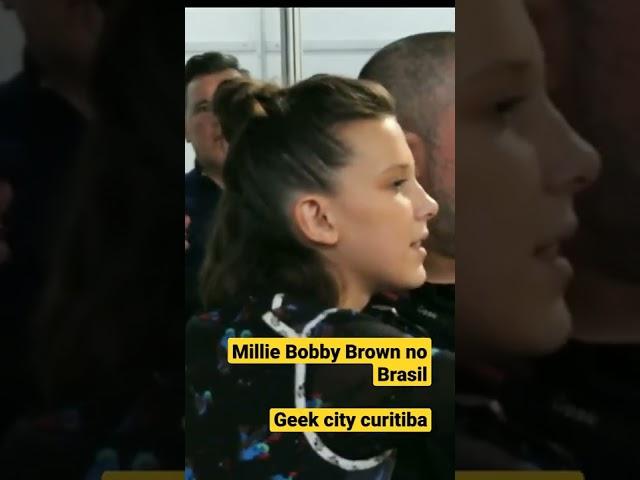 Millie Bobby Brown no Brasil- Geek city Curitiba #shorts