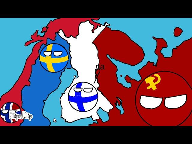 Countryballs Winter war.1939-1940 Talvisota Finland vs USSR