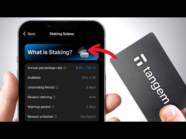 How to Stake Crypto in Tangem Wallet! (Full Guide)